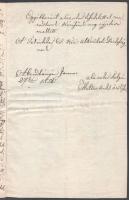 1852 Abrudbánya (Erdély), Meltzer Antal örököseinek a cs. kir. alkerületi biztossághoz írt levele, 6...