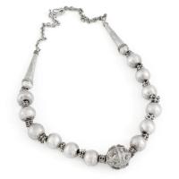 cca 1930/40 Jemeni tradicionális nyakék, jó állapotban, m: 24 cm