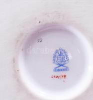 Herendi indai kosár fantázia mintás urnaváza. Kézzel festett, jelzett, hibátlan 13 cm