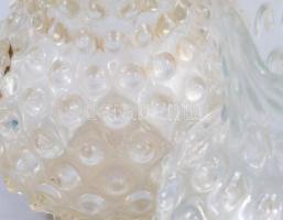 4 darab bütykös kancsó. Zempléni huták, 19. sz. időszakai, közte kopott aranyozással, m: 13 cm alatt...