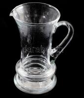 Kristály kancsó, jelzés nélkül, hibátlan, m: 25 cm