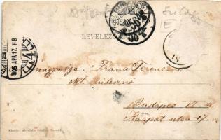 1905 Tasnád, Hosszú utca, gyógyszertár. Ábrahám Sándor kiadása / street view, pharmacy (r)