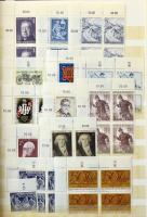 Ausztria szép gyűjtemény a 60-as, 70-es évekből: önálló bélyegek és négyes tömbök, hozzá portó sor 1945-től