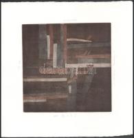 Orr András (1982-): Kronológiai tanulmány II, 2007. Aquatinta, papír, jelzett, művészpéldány EA I/VI számozással. 20x20 cm