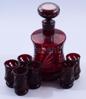 Bordón pácolt italos készlet, 6 pohárral, m: 7-21 cm