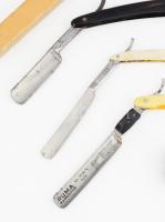 6 darab jó állapotú borotva, érdekes darabokkal