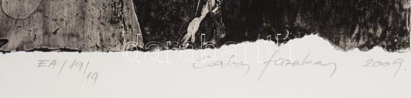 Fazakas Csaba (-): Kopenhágai álom (dream in Kopenhagen), 2009. Rézkarc, papír, jelzett, művészpéldá...