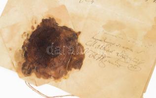 1754 Eger Lossontzy Mátyás jegyző levele ismeretlennek melyben a Vanannai család okleveleinek felmér...