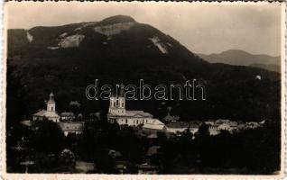 1941 Felsőbánya, Baia Sprie; római katolikus templom, látkép / Roman Catholic church, general view. photo (fl)