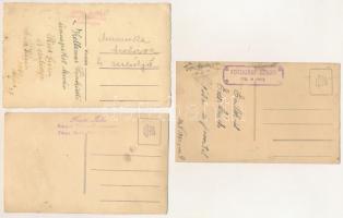 3 db RÉGI fotós képeslap: családi fotók, Marosvásárhely és Szászrégen / 3 pre-1945 photo postcards: ...