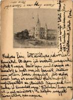 Komját, Komjatice; Báró Wodianer kastély / castle (gyűrődések / creases)