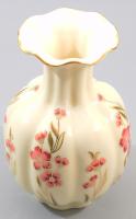 Zsolnay virág mintás váza. Kézzel festett, jelzett, hibátlan 15 cm