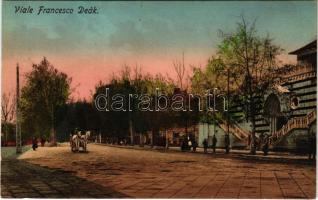 Fiume, Rijeka; Viale Francesco Deák / street view. A. Kirchhofer &amp; Cie.