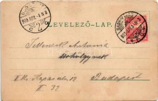 1900 Renaissance men on horseback art postcard. Art Nouveau, floral, litho. Koch &amp; Palm No. ...