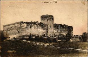 1925 Gyula, vár. Dobay János kiadása (lyukak / pinholes)