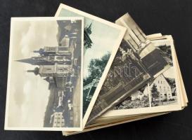 Kb. 200 db RÉGI európai város képeslap, vegyes minőségben / Cca. 200 pre-1945 European town postcards in mixed quality
