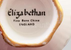 Elizabethan Staffordshire "Englisg Garden" 2 darab csésze alátéttel, jelzett, kopással, d:...