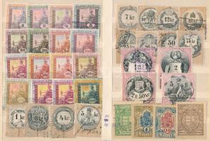 1868-1924 62 db klf régi magyar okmánybélyeg