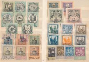 1868-1924 62 db klf régi magyar okmánybélyeg