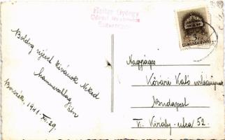 1941 Borszék, Borsec; menedékház télen. Heiter György felvétele / tourist house in winter. photo (EK...