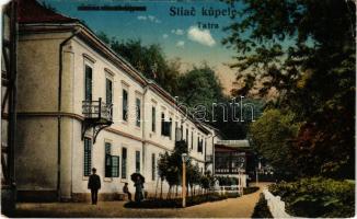 1926 Szliács, Sliac; Újpest szálloda, étterem és kávéház. Krompecher Gy. és Fia kiadása / hotel, restaurant and café (EM)