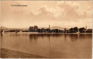 1932 Tahitótfalu, látkép, híd (b)