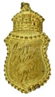 ~1910- "Magyar Adria Egyesület" bronz, koronás botjelvény (33x28mm) T:XF