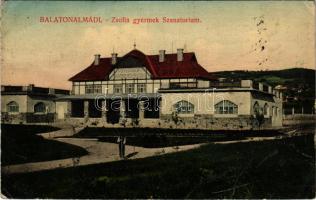 1916 Balatonalmádi, Zsófia gyermek szanatórium. Ifj. Buchter János kiadása (fl)