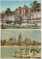 Budapest - 4 db MODERN képeslap, járművekkel