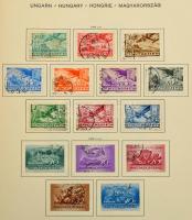 1871-1944 Szépen gondozott gyűjtemény sok jobb kiadással Schaubek előnyomott albumban. Magas katalóg...