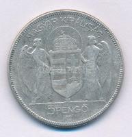 1930. 5P Ag "Horthy jobbra" T:VF
Adamo P8