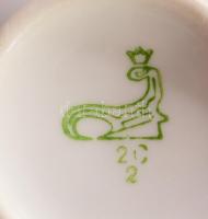 2 darab szovjet porcelán csésze, aljjal, jelzett, d: 14 cm
