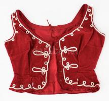 Magyaros kislány mellény és blúz