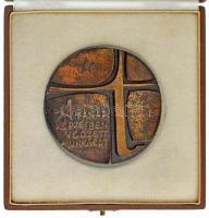 1948. "Tanárképző Főiskola - Pécs / A tanárképzésben végzett munkáért" kétoldalas bronz emlékérem dísztokban T:XF