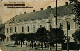 1933 Szatmárnémeti, Szatmár, Satu Mare; Casarma popierilor / Tűzoltó és csendőrségi laktanya. Cseplák Bálint kiadása / firemen and gendarme barracks (gyűrődések / creases)