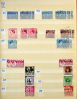 Románia 1938-1944 rendező, néhány száz bélyeg sorral, jobbakkal, 8 lapos A4-es berakóban