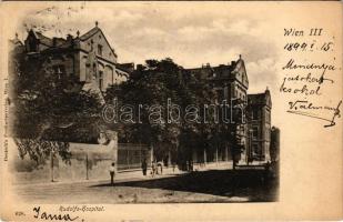 1899 (Vorläufer) Wien, Vienna, Bécs; Rudolfs-Hospital / hospital (fl)