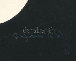 Zsigovics Iván (1958-): Fekete-fehér (cím nélkül). Nyomat, papír, jelzett, lapméret: 28,5x19,5 cm