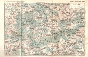 Bakony. (Útikalauz.) Budapest, 1927. Turistaság és Alpinizmus Lap-, Könyv- és Térképkiadó Rt. (Ifj. Kellner Ernő könyvnyomdája). [2] + 424 p. + 4 t. (ebből 3 kihajtható látkép) + 1 térkép (színes, kihajtható). Egyetlen kiadás. Dornyay Béla (1887-1965) muzeológus, turisztikai szakíró részletes, gazdagon illusztrált Bakony-útikalauza a Balaton vidékétől északra fekvő, jól megközelíthető, városlátogatásokra és túrázásokra egyaránt alkalmas turisztikai térség gazdag leírása. A szűkebb értelemben vett turisztikai leírás előtt geológiai, meteorológiai, történelmi és néprajzi részletek, majd részletes túrakalauz, egyes nevezetesebb kultúrlátványosságok esetén alaprajz- és homlokzatrajz kíséretében közzétett történelmi részletek. Kötetünk a szűkebben vett Bakonyon kívül Veszprém, Nagyvázsony és Pápa városát is bemutatja, a Déli- és Északi-Bakonyon túl pedig Somló, sőt Pannonhalma hegyét is méltatja, sőt nyugaton egészen a Kemenesaljáig merészkedik. (Thirring-Vigyázó-féle Részletes magyar útikalauzok. 5. szám.) Fűzve, sérült, javított kiadói borítóban. Jó példány.
