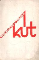 [Kiállítási katalógus] A Képzőművészek Uj Társasága (KUT) kiállításának képes katalógusa. Nemzeti Szalon, 1929 január. (Budapest), 1929. (Általános Nyomda Rt.) [64] p. Egyetlen kiadás. A modern magyar képzőművészeti irányzatokat képviselő KUT-csoport 1924-ben alakult meg. A posztimpresszionista, kubista és expresszionista irányzatokat magyaros látásmóddal és tematikával ötvöző művészcsoportot olyan nagyszerű művészek fémjelzik, mint Aba-Novák Vilmos, Berény Róbert, Bernáth Aurél, Czóbel Béla, Derkovits Gyula, Kernstok Károly, Kmetty János, Márffy Ödön, Molnár C. Pál, Perlrott Csaba Vilmos festőművészek, Ferenczi Béni és Medgyessy Ferenc szobrászművészek. A KUT-csoport 1924-től az Ernst Galériában és egyebütt évente rendezett közös tárlatot. Kötetünk az 1929. évi januári tárlat képanyagából szemezget. A 20. oldaltól közölt képanyag előtt Rózsa Miklós KUT-igazgató által írt rövid tanulmány Rippl-Rónai József művészetének jelentőségéről, majd a kiállított műtárgyak árjegyzéke. Példányunk leveleinek alsó sarkán apró ázásfolt, néhány oldalon apró sérülések. Fűzve, avantgárd illusztrációval díszített, enyhén sérült, kissé foltos kiadói borítóban. Jó példány, ritka könyv.