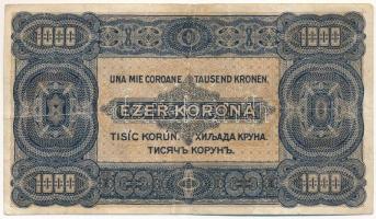 1923. 1000K "B 28 875006", "Magyar Pénzjegynyomda Rt. Budapest" nyomdahely jelöl...