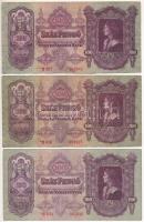 1930. 100P csillagos sorszámmal (3x), közte "*E 007 000642" T:F Adamo P17