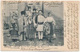 1906 Petrozsény, Petroseni, Petrosani; Havasi oláhok. Herz Arnold kiadása / Romanian Vlach folklore from Transylvania (Rb)