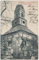 1908 Demsus, Densus (Hunyad); Középkori ortodox templom. Adler fényirda 1908. / Medieval Orthodox stone church (EK)