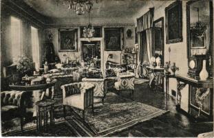 Kolozsvár, Cluj; "Boró Jóskáné szalonja", belső. Dunky Fivérek kiadása / salon, interior (vágott / cut)