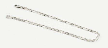 Ezüst(Ag) figaro bokalánc, jelzett, h: 24 cm, nettó: 5,1 g