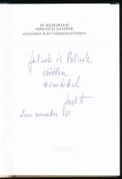 Mészáros Judit (szerk.): In memoriam Ferenczi Sándor. A szerkesztő, Mészáros Judit által dedikált pé...