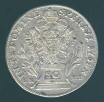Ausztria 1765B O-SK-PD(1779) 20Kr Ag I.Ferenc posthumus kiadás T:2-/3