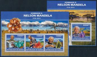 Death of Nelson Mandela mini sheet + block Nelson Mandela halála kisív + blokk