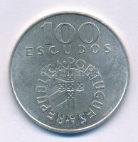 Portugália 1977. 250E Ag "1974-es forradalom" T:XF kis ph. Portugal 1977. 250 Escudos Ag "Revolution of 1974" C:XF small edge error Krause KM#604